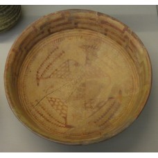 Bowl painted with goats, forming swastika